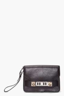 Proenza Schouler Ps11 Black Leather Clutch for women  