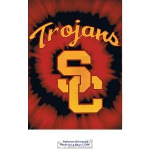   USC Trojans College Twin Raschel Mink Plush Blanket 