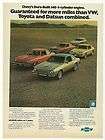 1976 Chevy Vega & Monza models photo car print ad