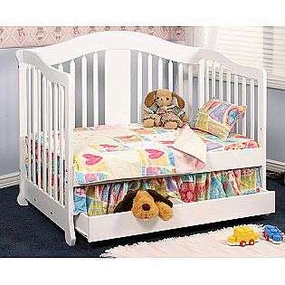 Rochester Stages Crib With Drawer  White  Storkcraft Baby Furniture 