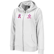 Reebok New Orleans Saints Womens Breast Cancer Awareness Full Zip 