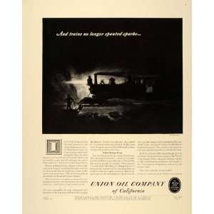  1940 Ad Union Oil Company California Locomotive Engine 