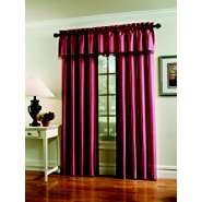 Jaclyn Smith Faux Silk Panel or Valance   Scarlet 