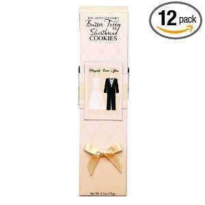 Too Good Gourmet Ivory Wedding of Shower Theme Cookies, Butter Toffee 