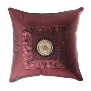  Traditional Chinese Decorative Burgundy Squared Pattern 