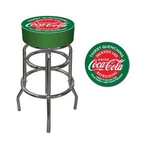 Red and Green Coca Cola Pub Stool 