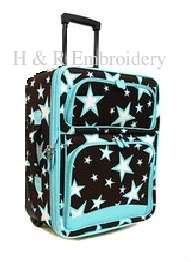 BLUE STARS LUGGAGE SMALL ROLLING SUITCASE PERSONALIZED  