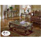   Barcelona 3pc Occasional Tables Set Rich Warm Cherry Finish