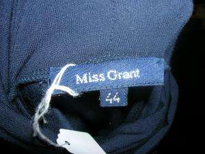 MISS GRANT long navy striped turtleneck dress 44/10  
