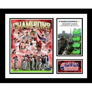  Boston Red Sox   2007 World Champions   Framed Milestone 