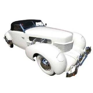 White Vintage American Exotic Car 1937th, Retro Transport   18W x 12 