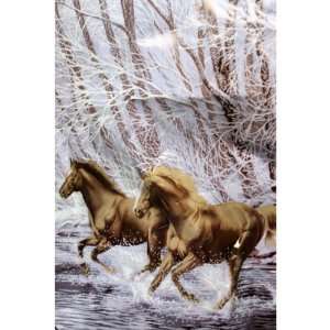  Horses Running Queen Blanket