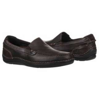 Mens Rockport Thru the Week Slip On Dark Brown Shoes 