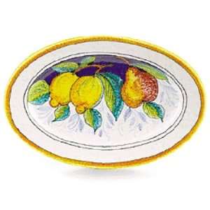  Handmade Frutta Oval Dish From Italy