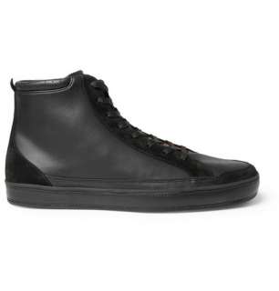 Dolce & Gabbana Leather and Suede High Top Sneakers  MR PORTER