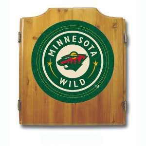 NHL Minnesota Wild Dart Cabinet includes Darts and Board  