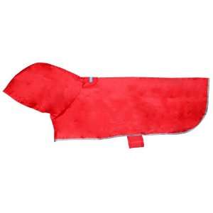   Pet Products Packable Dog Rain Poncho, Crimson, Medium