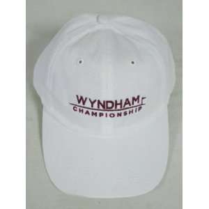  Wyndham Championship Golf Hat White Cap ADG NEW Sports 