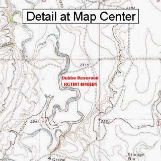 USGS Topographic Quadrangle Map   Dubbe Reservoir, Montana (Folded 