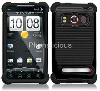   TRIPLE LAYER COMBO HYBRID IMPACT HARD CASE PHONE COVER SKIN HTC EVO 4G