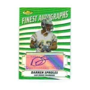  2005 Finest Autographs Refractor #FADS Darren Sproles 