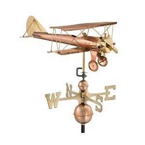 Good Directions Standard Size Weathervanes Biplane Polished Copper