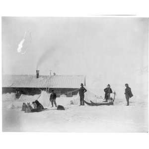  Hauling ice at Conger; Eskimo Jens,Lt. Greely,Cross,Lt 