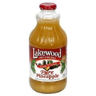 Lakewood Organic PURE Pineapple Juice   Package Contains SIX 32oz 