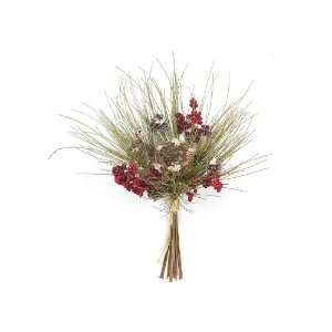   Eco Country Artificial Pine, Berry & Birds Nest Christmas Bouquets 18