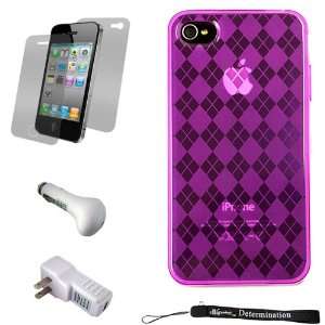 Cover Case with Back Argyle Design for Apple iPhone 4 ( 4th Generation 