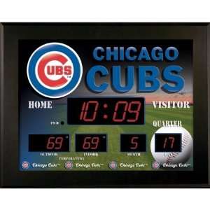  Chicago Cubs Deluxe Illuminated Scoreboard Sports 