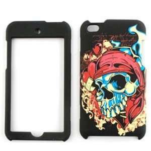  Apple iPod Touch 4 (iTouch) Pirate Skull on Black Hard 