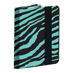  Powis iCase   Teal Zebra iPad Case w/ 9 Position Stand 