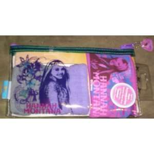 Hannah Montana Zipper Pouch with Pony Tailers and Graphic Head Wrap 