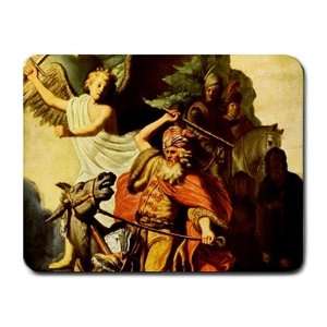   Prophet Bileam And The Donkey By Rembrandt Mouse Pad