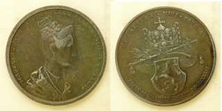 MedalReproduction 1836 Prague Coronation Med Ferdinand I and Maria 