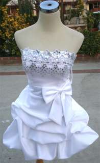 NWT MASQUERADE $100 White Cocktail Evening Prom Dress 3  