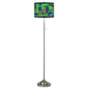   Cool Forms Brushed Nickel Pull Chain Floor Lamp