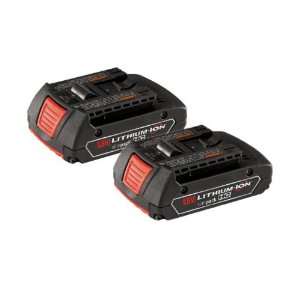  Bosch 18 Volt 1.3 Ah Slim Pack Battery 2 Pack (BAT610G 2 