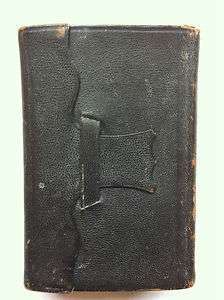 THE HOLY BIBLE FROM THE CIVIL WAR ERA *LEATHER*1863*FINE*MINI*  