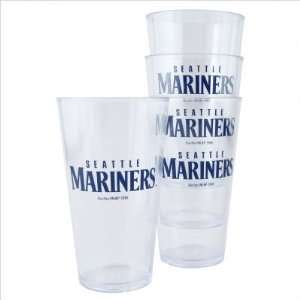  Boelter BOBBSEAT4 MLB Plastic Pint Cup (4 Pack)   Seattle 