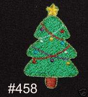 1PC~CHRISTMAS TREE~IRON ON EMBROIDERED APPLIQUE PATCH  
