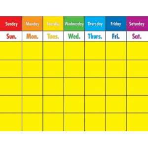   value Chartlet Colorful Calendar 17X22 By Carson Dellosa Toys & Games