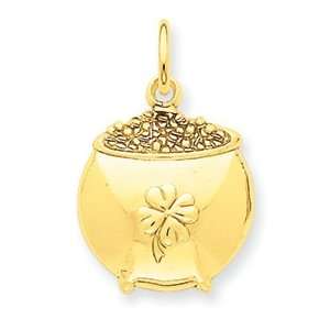 14k Pot of Gold Charm   JewelryWeb Jewelry