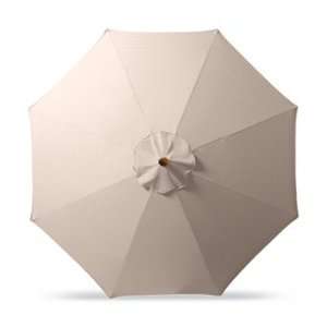 Outdoor Market Patio Umbrella in Logic White   Bronze Aluminum, 7 1/2 
