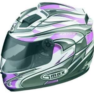  Gmax GM68S Max Graphic Full Face Helmet Pink Sports 
