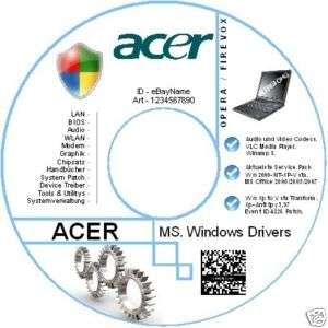 Treiber CD Acer Extensa Notebook Alle Modelle   