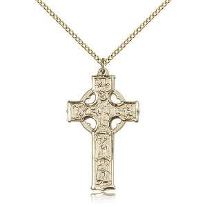   Celtic Cross Pendant Christian Catholic Medal Irish Necklace Jewelry