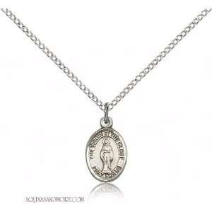  Virgin of the Globe Small Sterling Silver Medal Jewelry