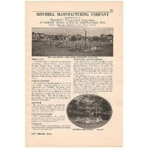   Mitchell Playground Apparatus Merry Whirl Print Ad (48570) Home